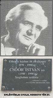 Csoór Istvánra emlékezünk, születésének 115 és halálának 35. évfordulóján